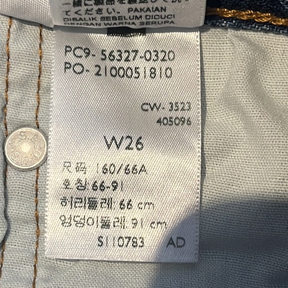 Levi’s 501 Denim dark Wash jean shorts. - Picture 7 of 13